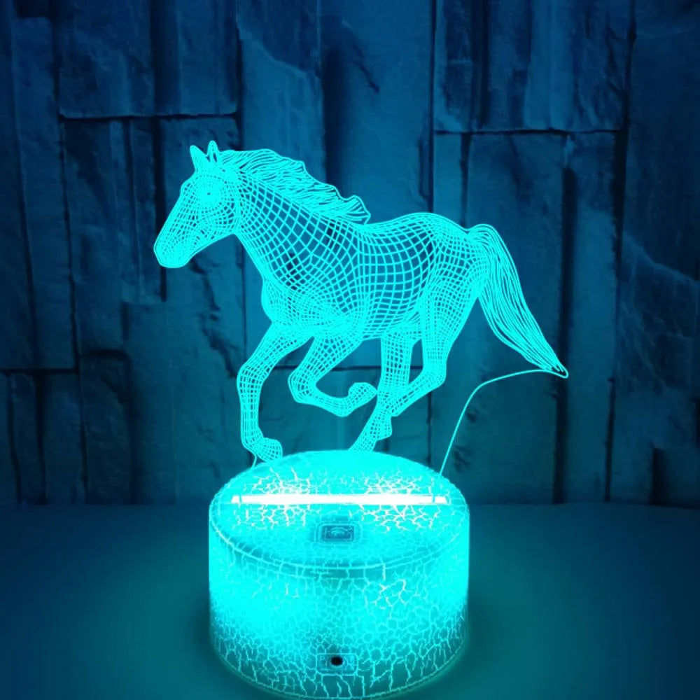 3D Horse Glow Lamp