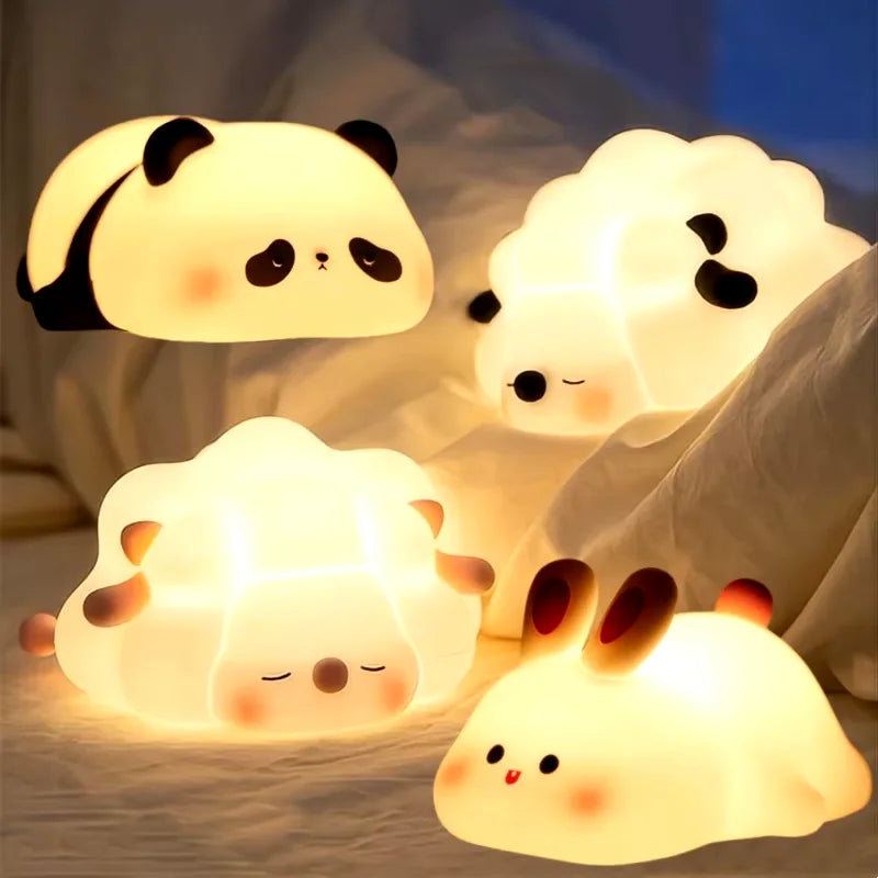 CuddleGlow Silicone Animal Night Light