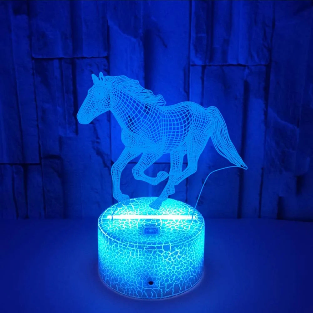 3D Horse Glow Lamp
