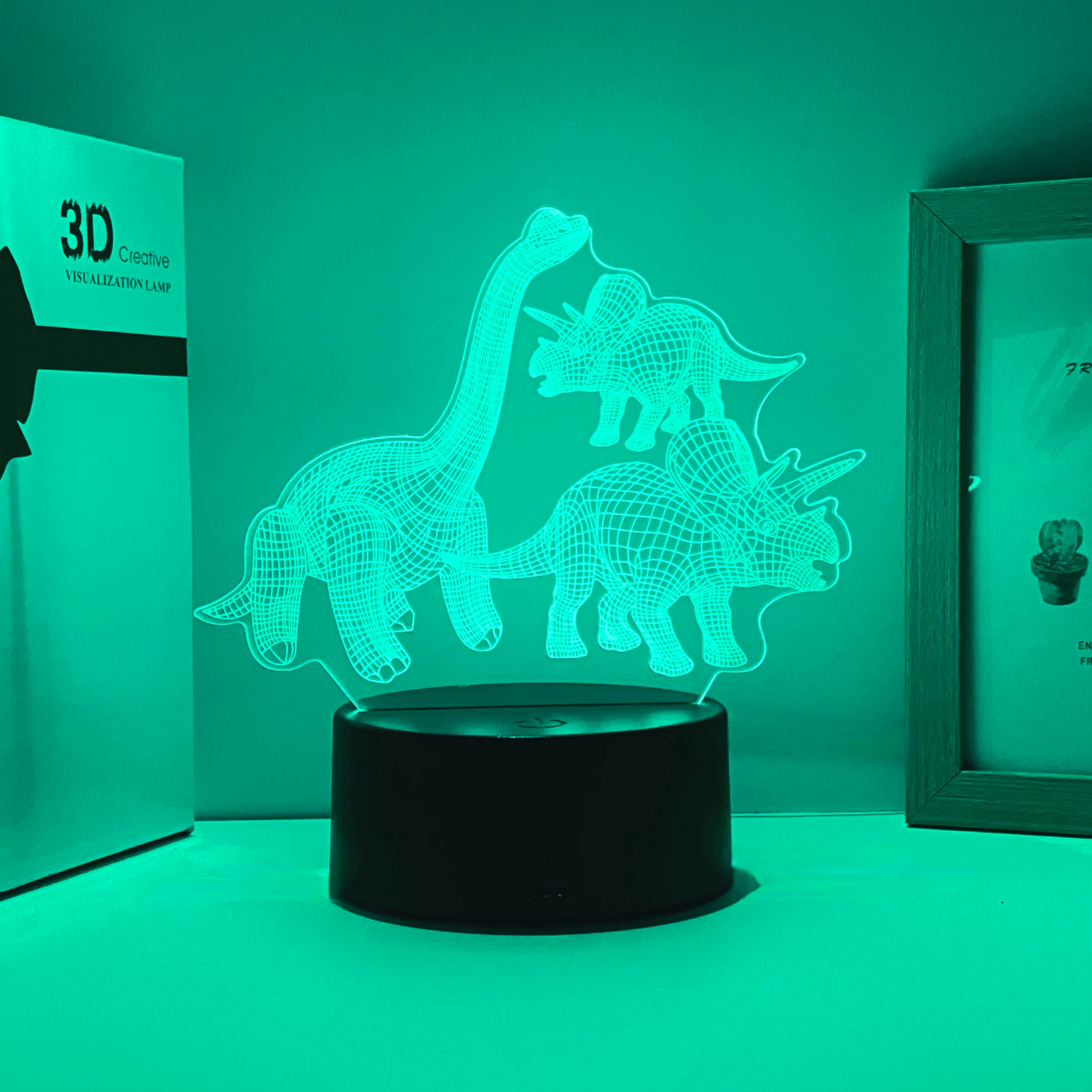Retro Dinosaur 3D LED Night Light
