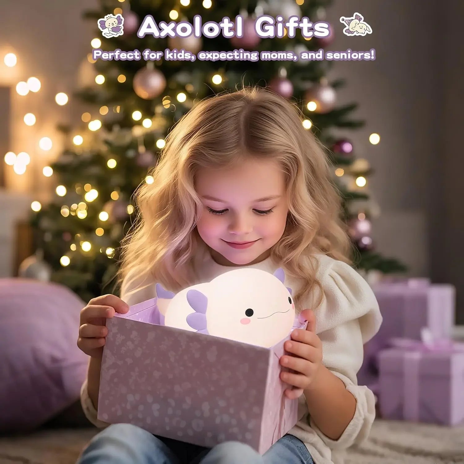 Axolotl Glow Silicone Night Light