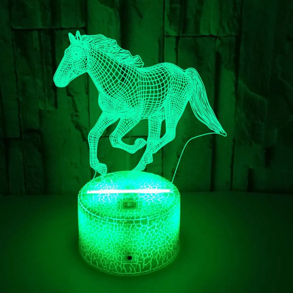 3D Horse Glow Lamp