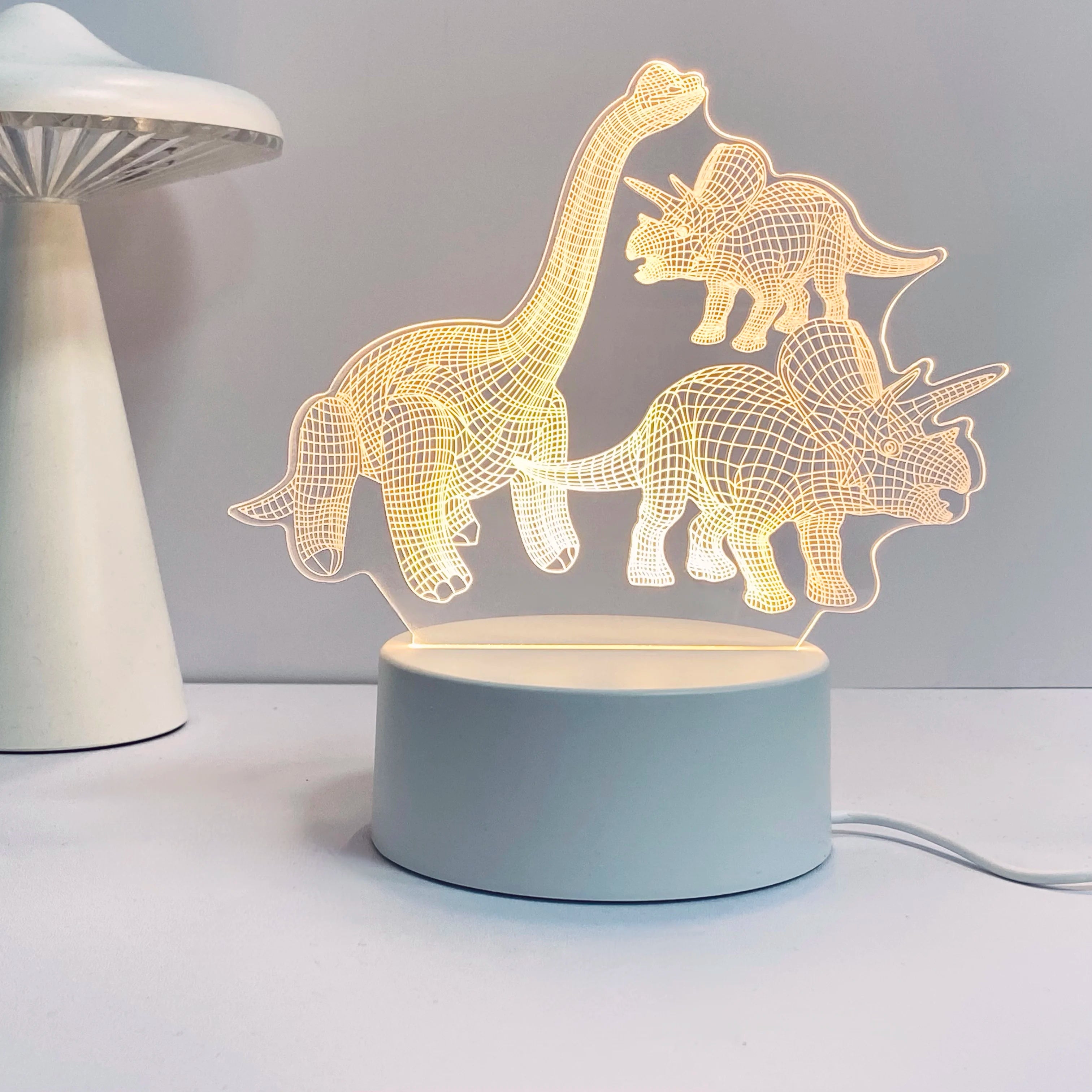 Retro Dinosaur 3D LED Night Light