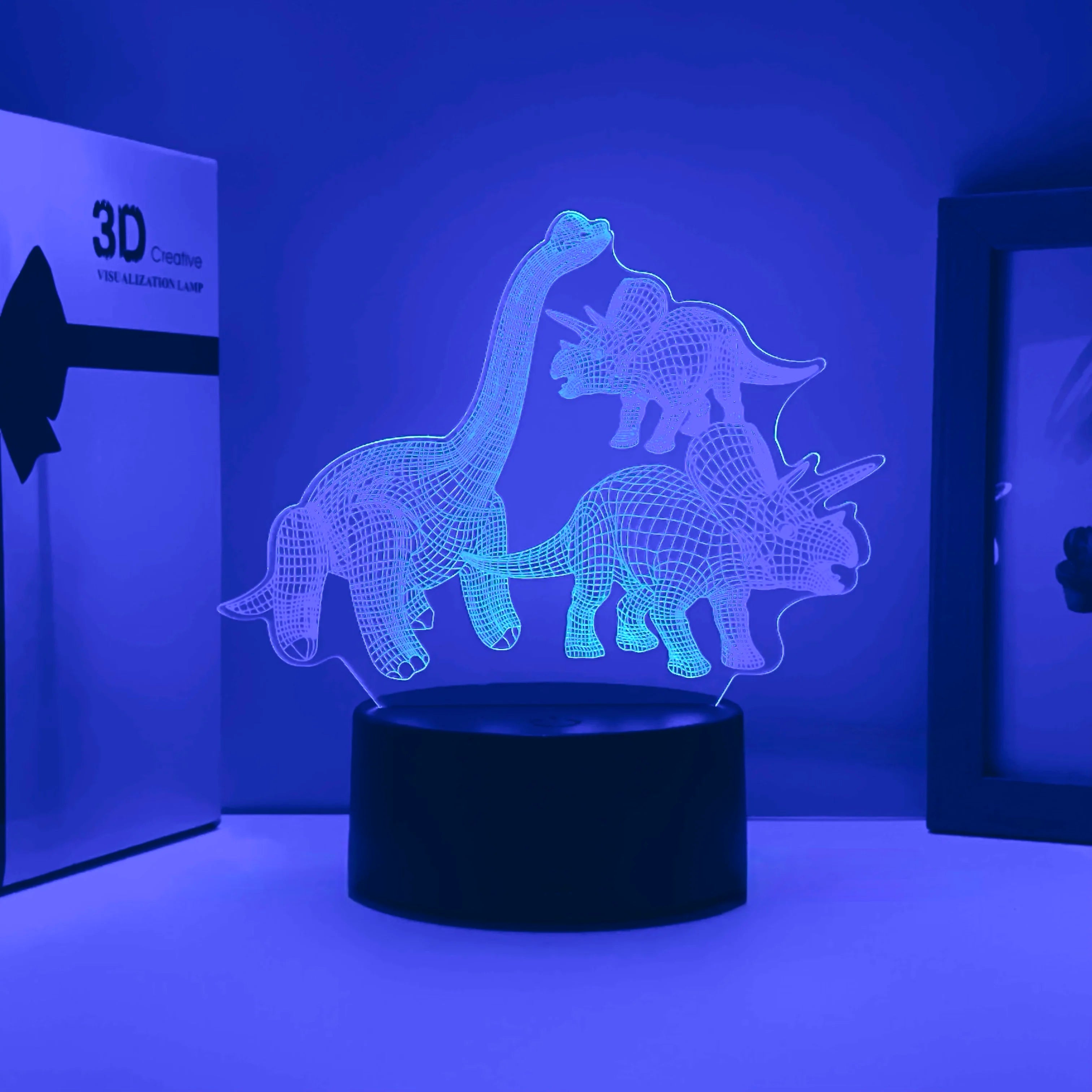 Retro Dinosaur 3D LED Night Light