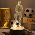 3D Football Player LED Night Light