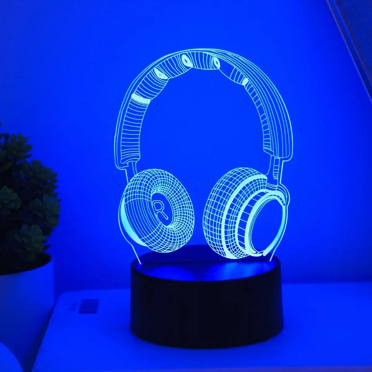 Headphones Glow 3D Night Light