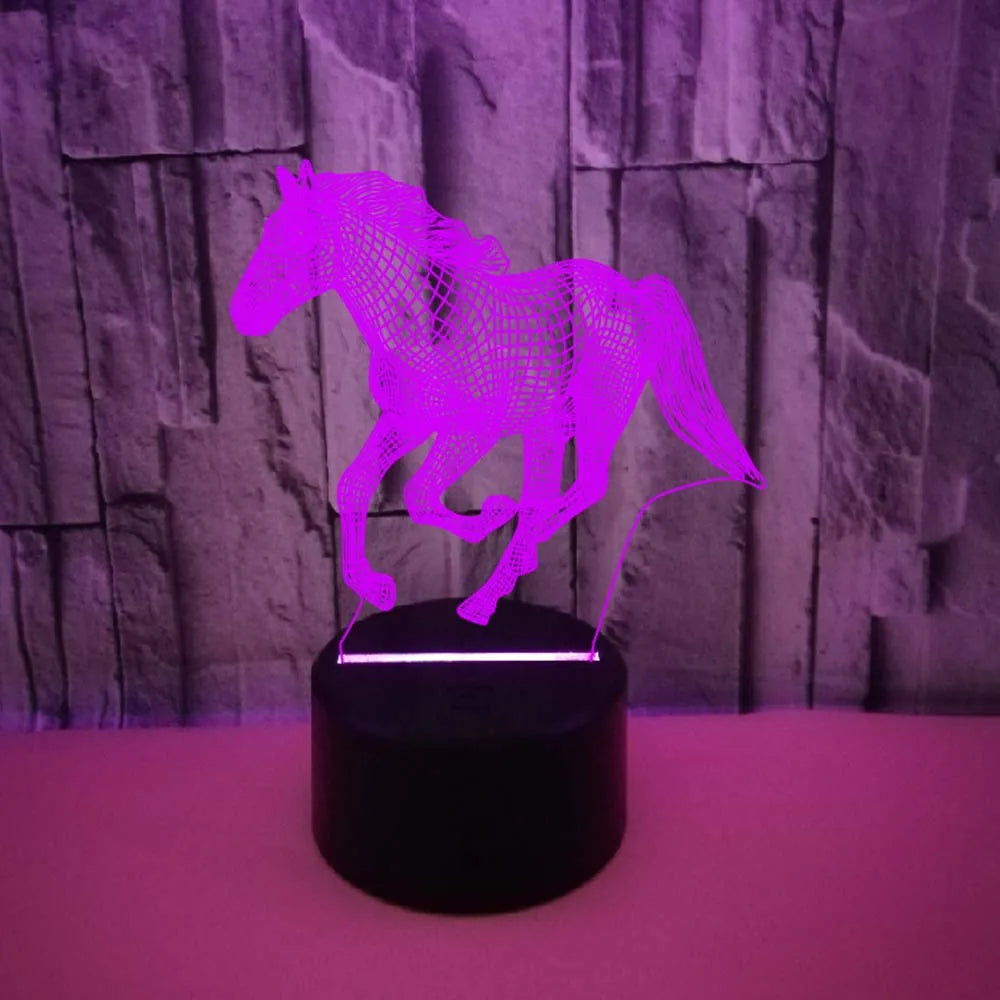 3D Horse Glow Lamp